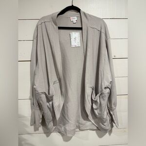 LuLaRoe Gray Open Front Cardigan